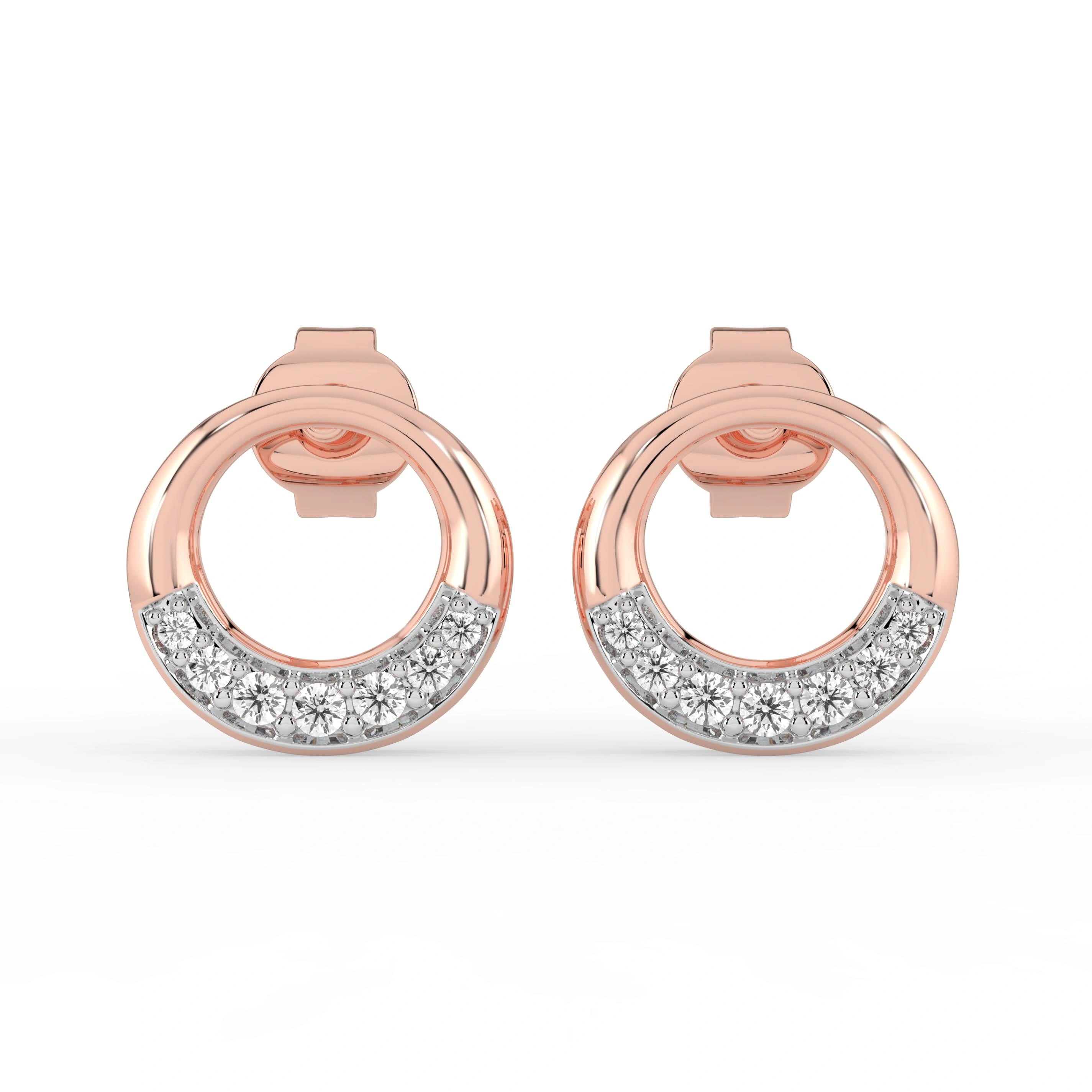 Celeste Halo Curve Spark Studs