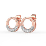 Celeste Halo Curve Spark Studs