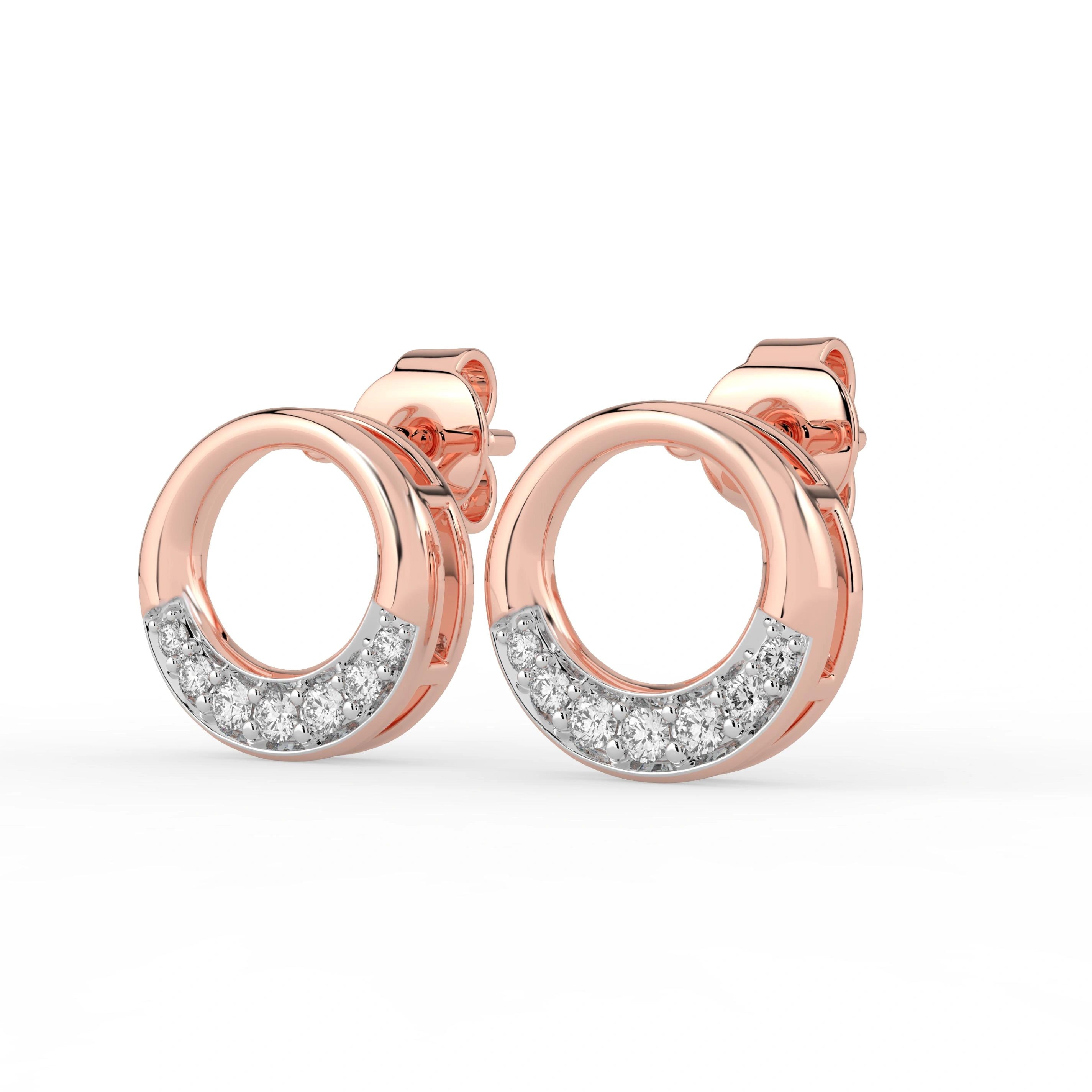 Celeste Halo Curve Spark Studs