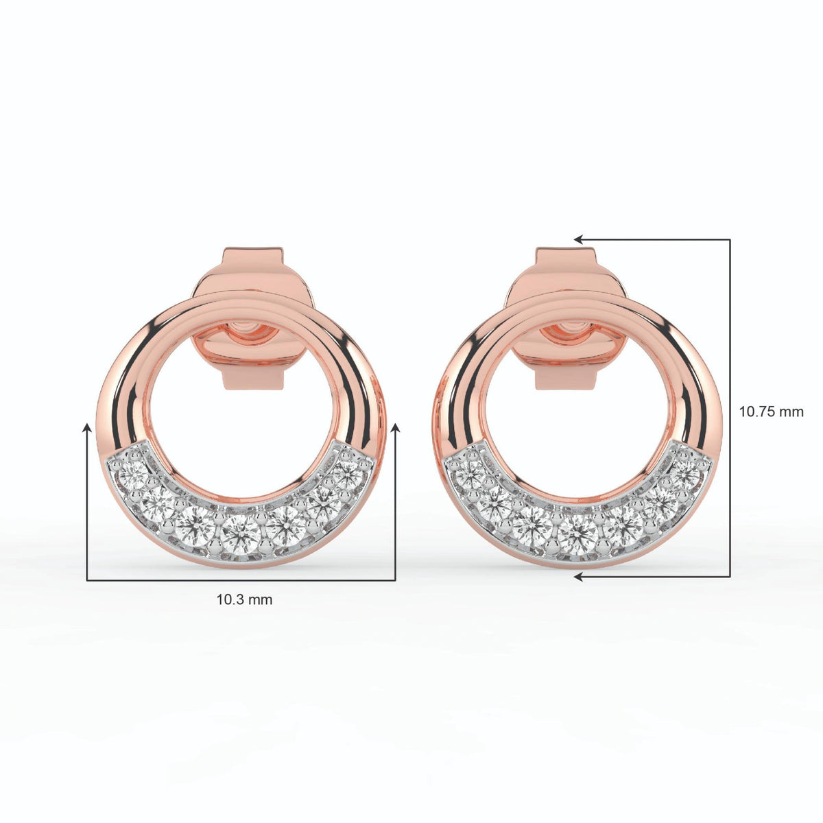 Celeste Halo Curve Spark Studs