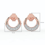 Celeste Halo Curve Spark Studs