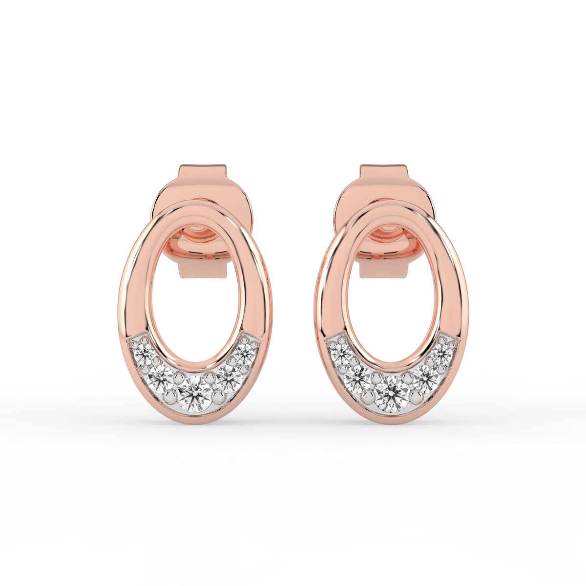 Celeste Radiant Oval Spark Studs