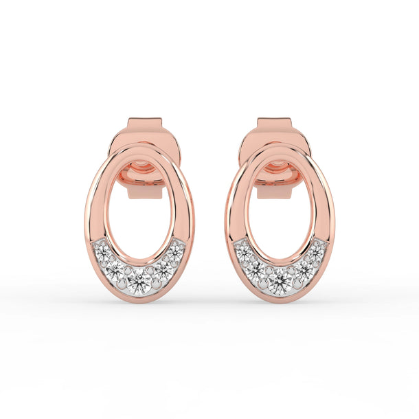 Celeste Radiant Oval Spark Studs
