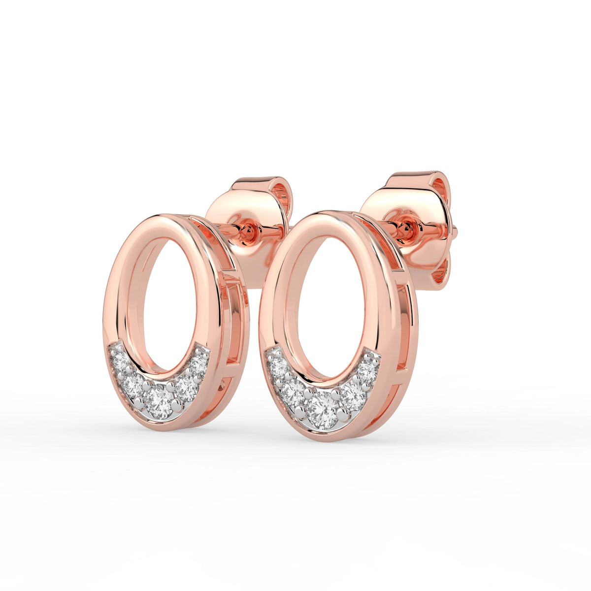 Celeste Radiant Oval Spark Studs