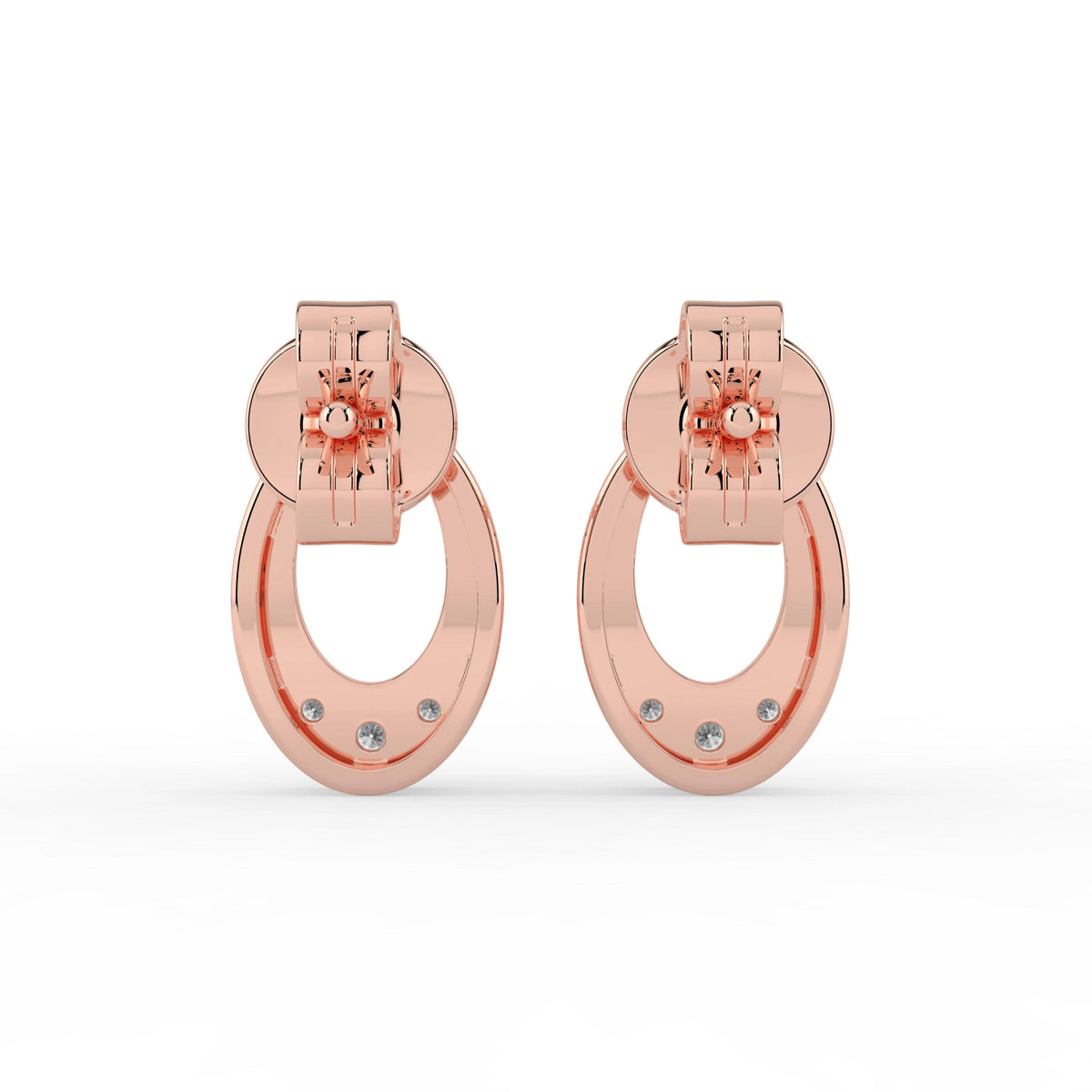 Celeste Radiant Oval Spark Studs