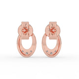 Celeste Radiant Oval Spark Studs