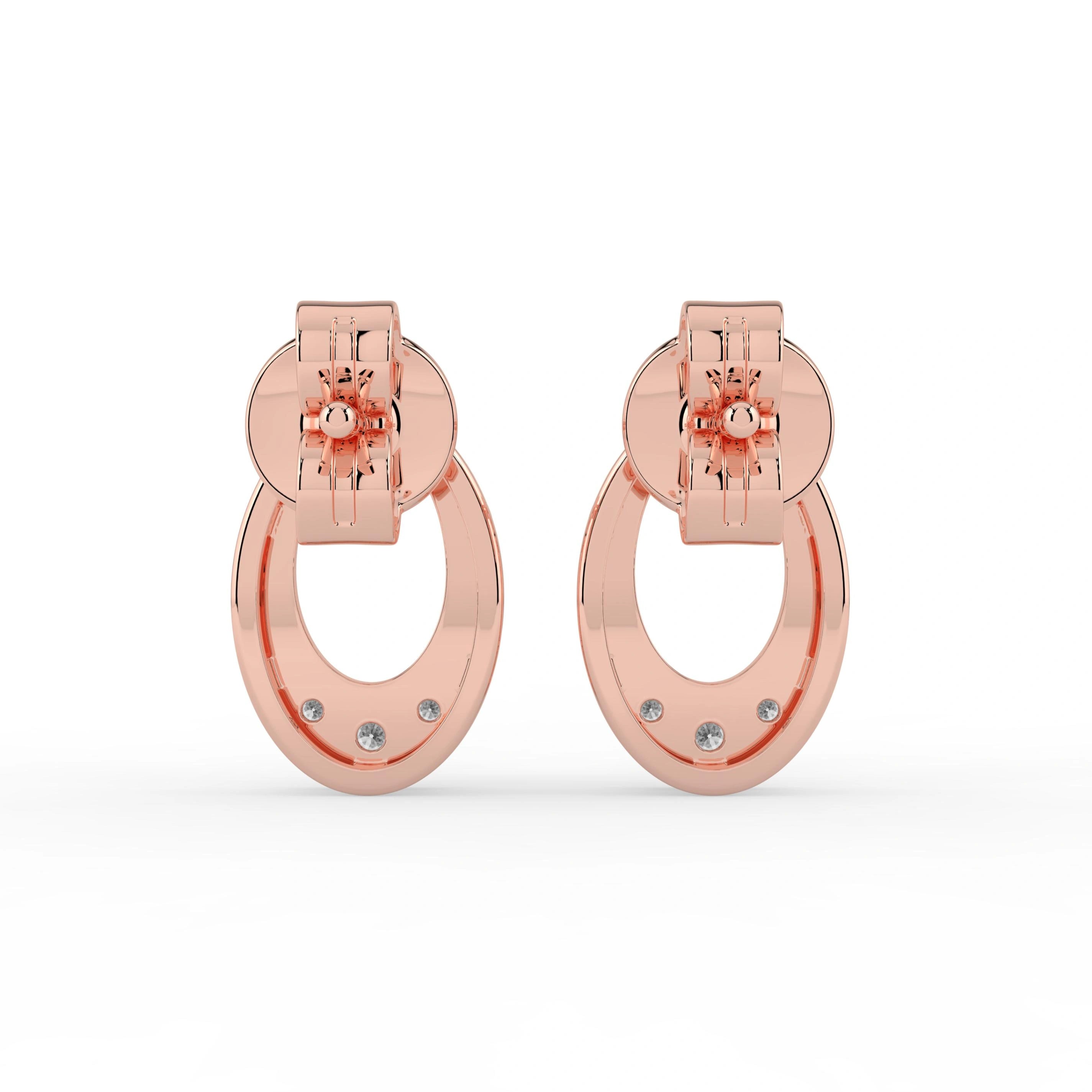 Celeste Radiant Oval Spark Studs