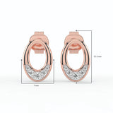 Celeste Radiant Oval Spark Studs