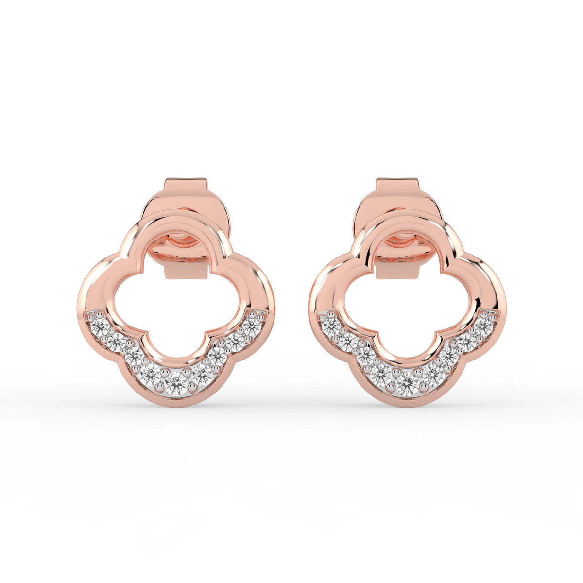 Celeste Floral Halo Spark Studs