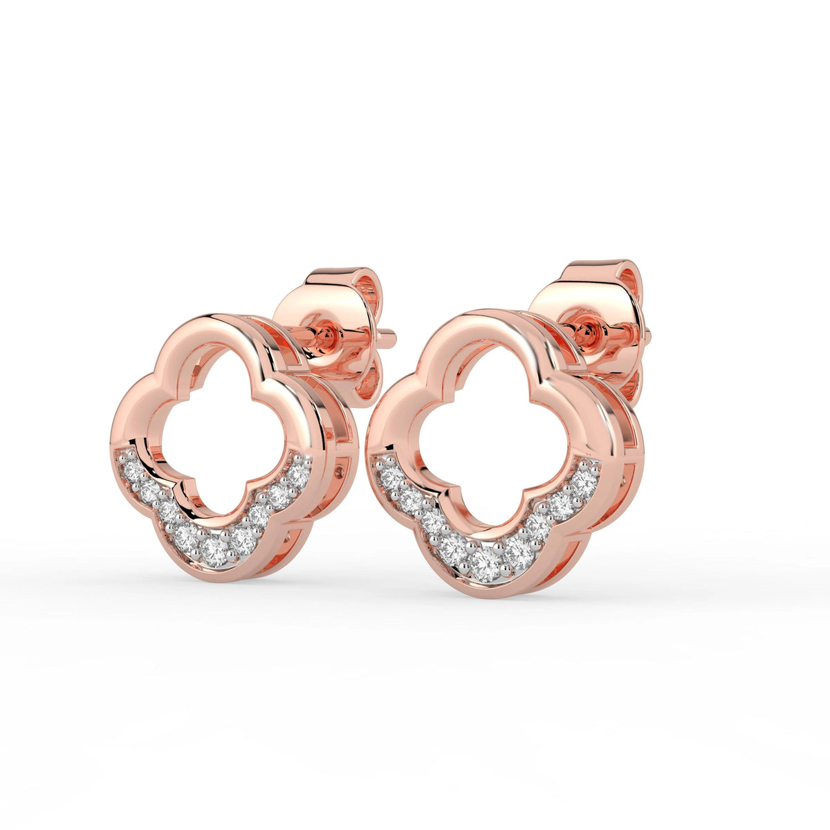 Celeste Floral Halo Spark Studs