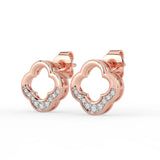 Celeste Floral Halo Spark Studs