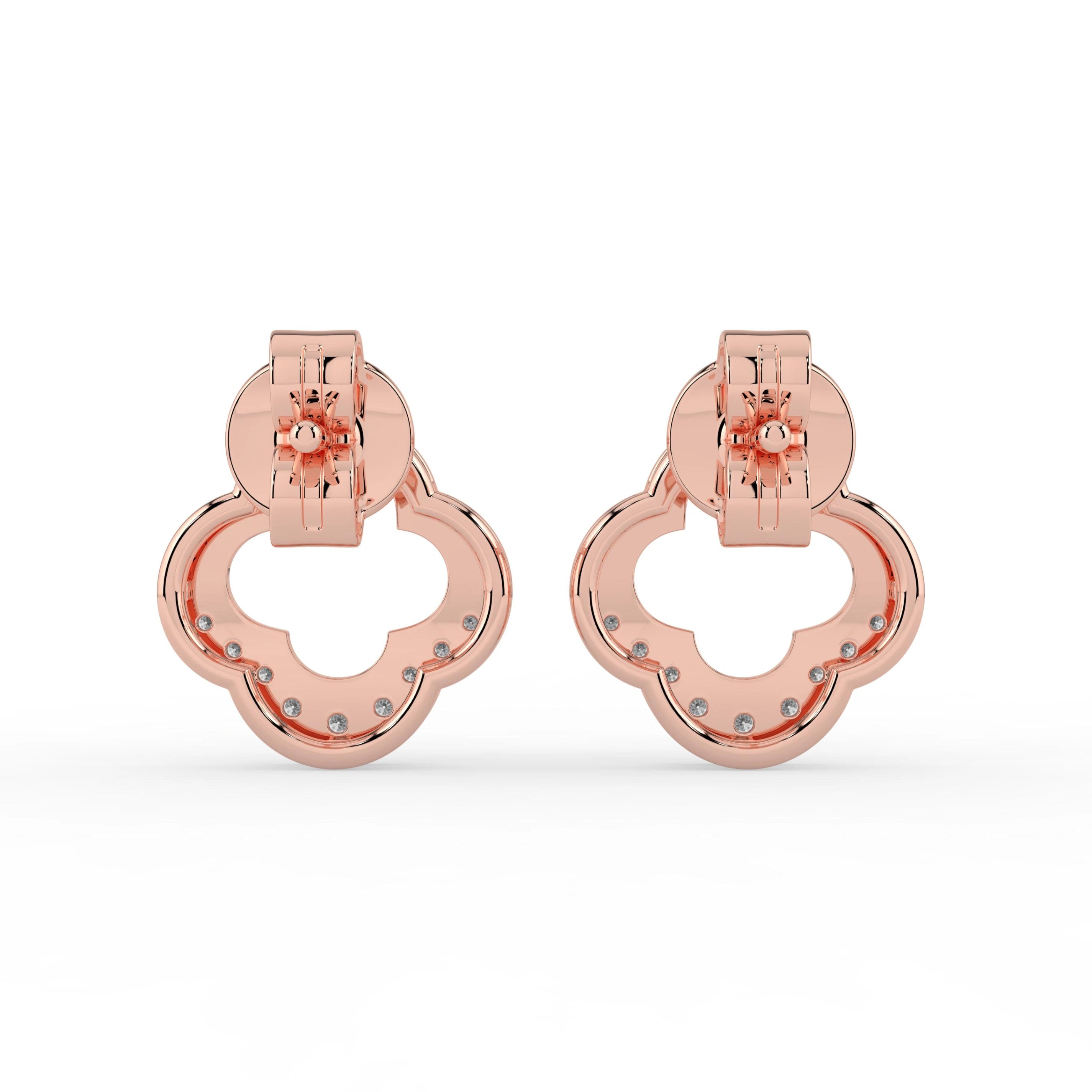 Celeste Floral Halo Spark Studs