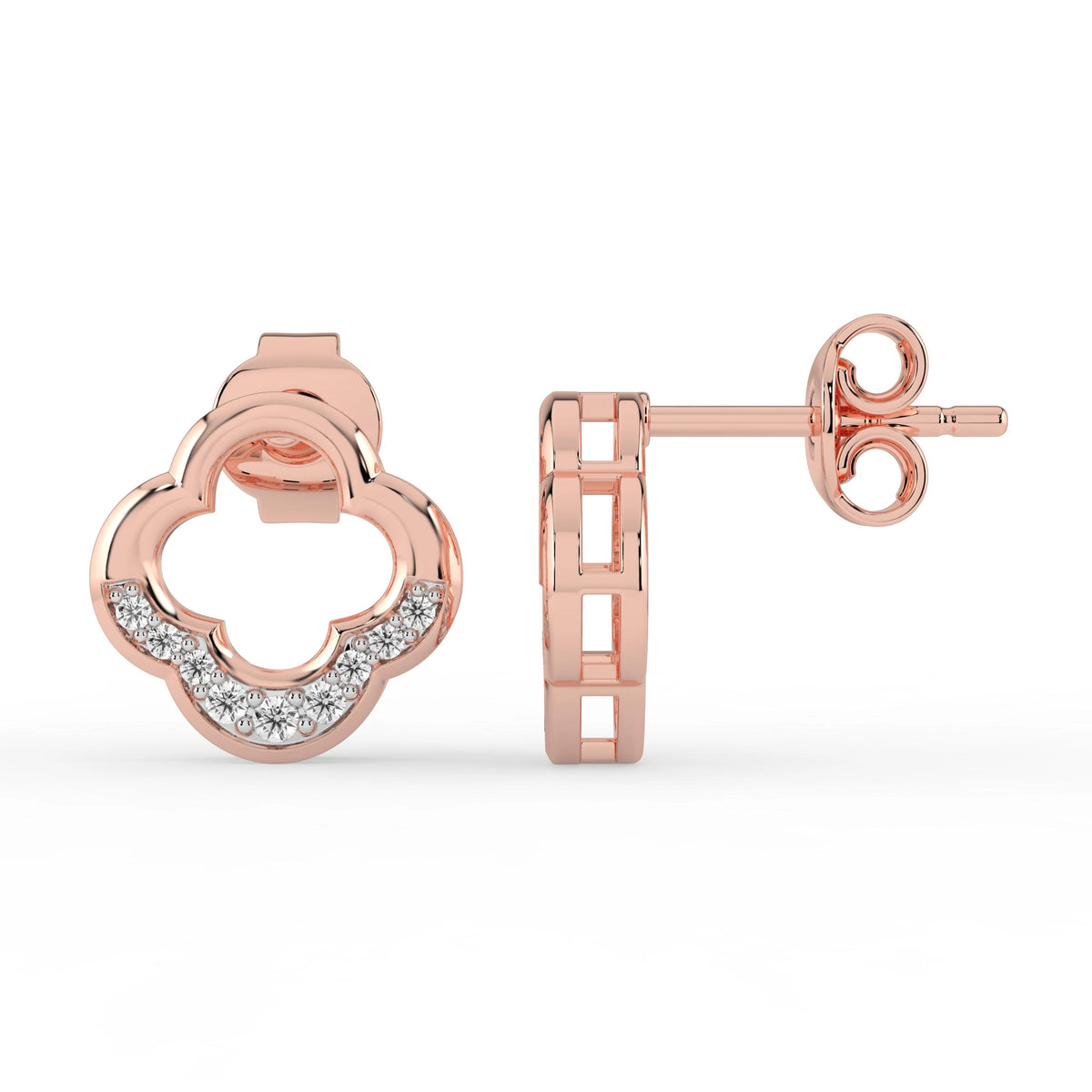 Celeste Floral Halo Spark Studs