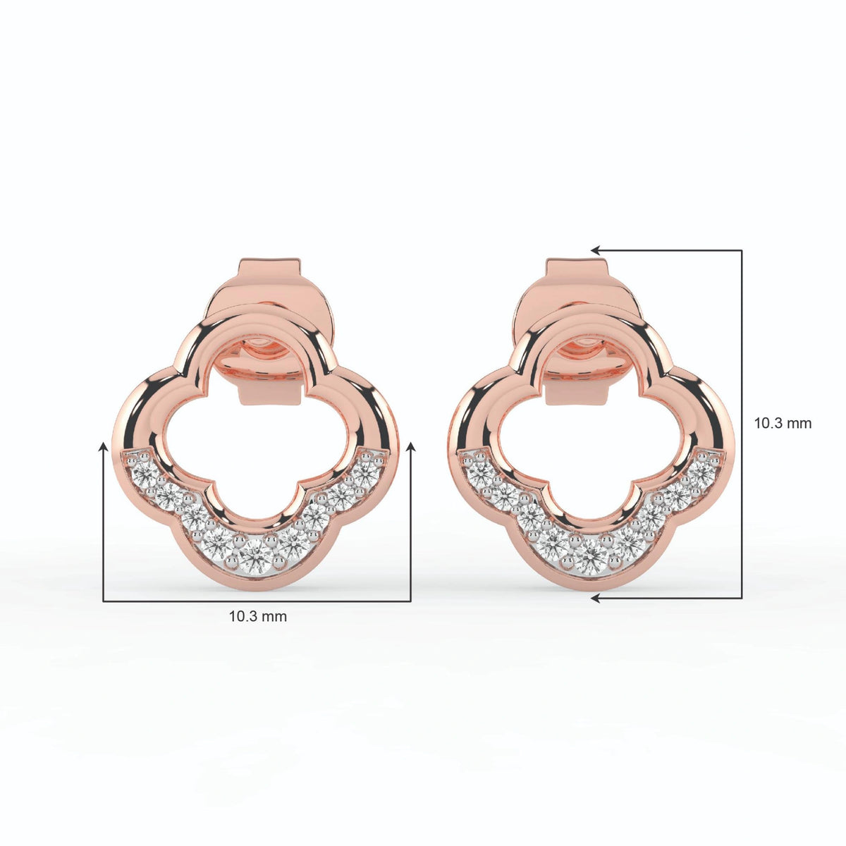 Celeste Floral Halo Spark Studs