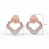 Celeste Floral Halo Spark Studs