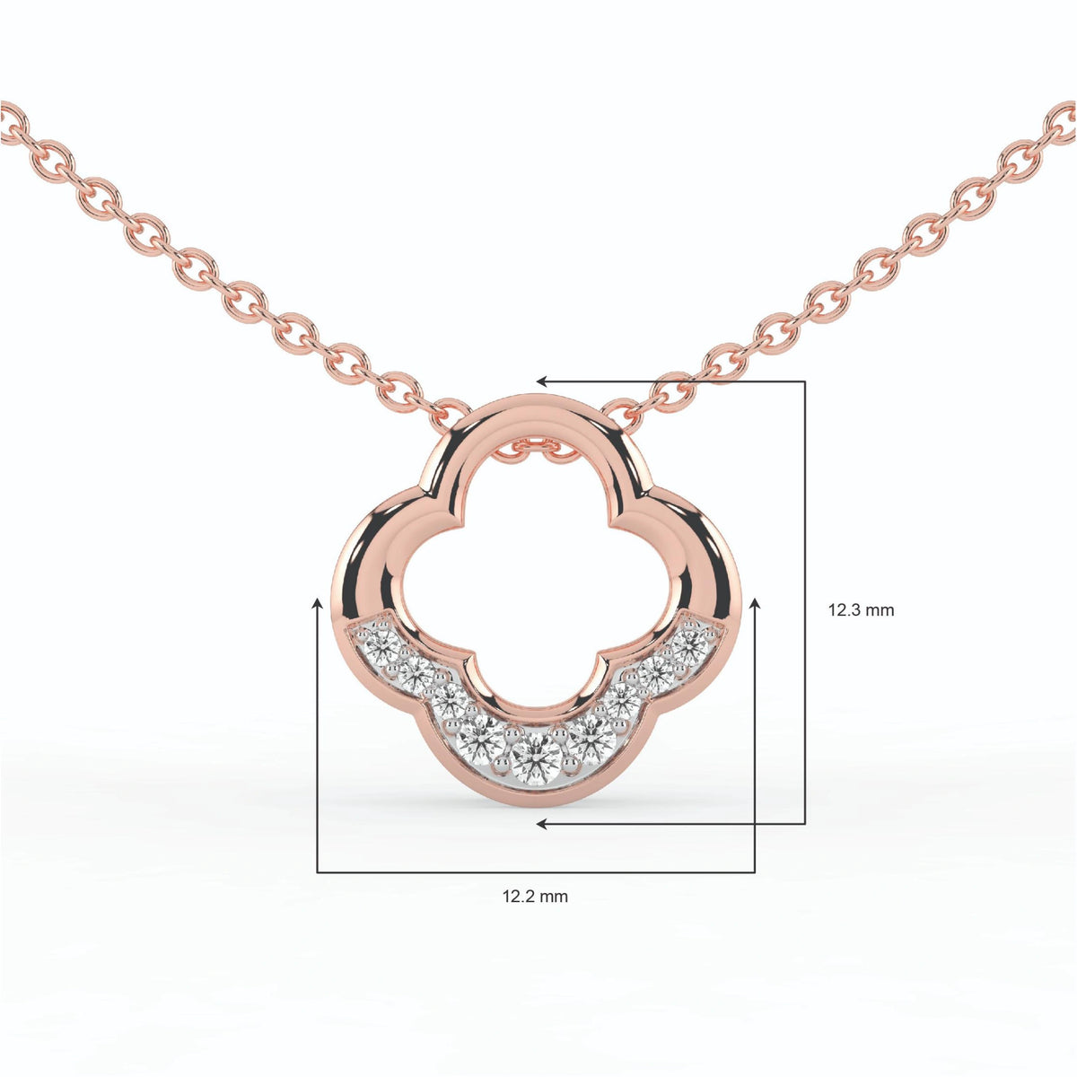 Celeste Clover Glow Slider Pendant