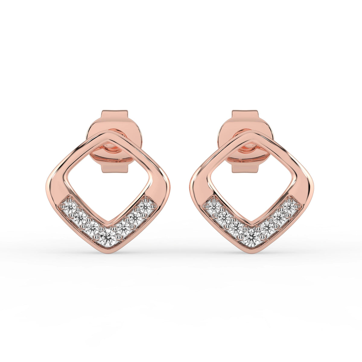 Celeste Golden Glow Geo Spark Studs