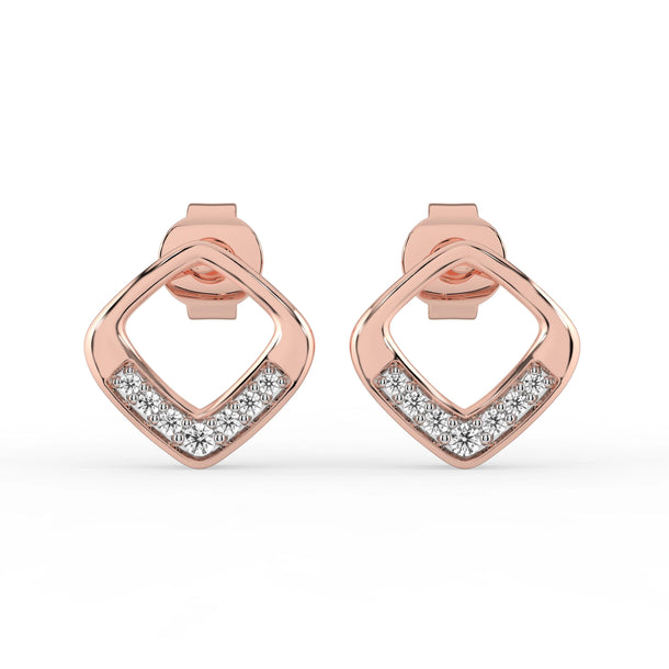 Celeste Golden Glow Geo Spark Studs