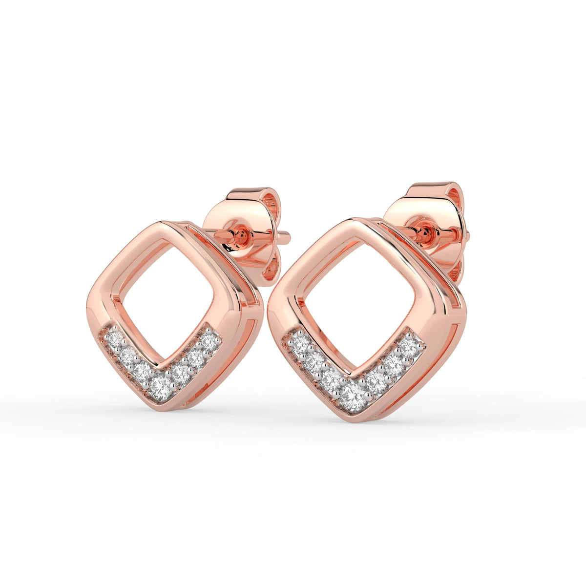 Celeste Golden Glow Geo Spark Studs
