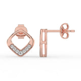 Celeste Golden Glow Geo Spark Studs