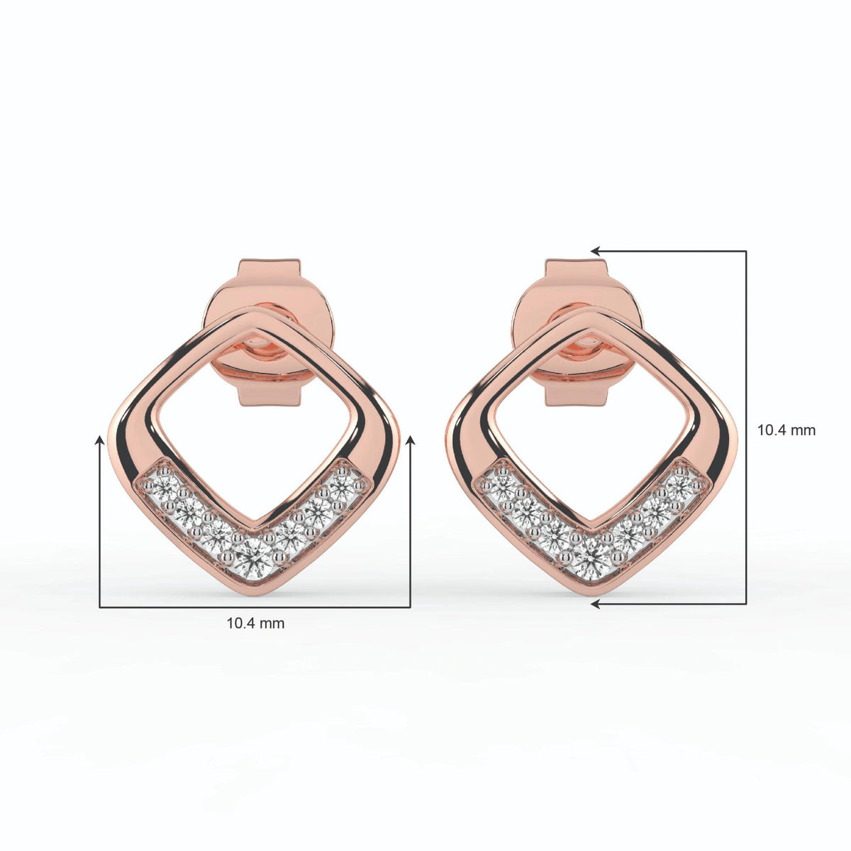 Celeste Golden Glow Geo Spark Studs