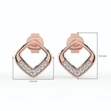 Celeste Golden Glow Geo Spark Studs