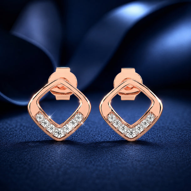 Celeste Golden Glow Geo Spark Studs