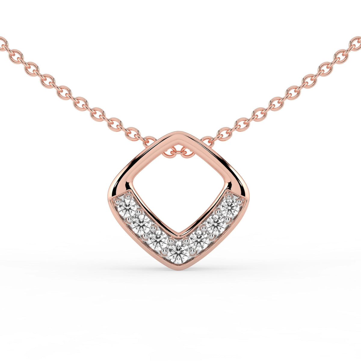 Celeste Diamond Point Slider Pendant