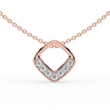 Celeste Diamond Point Slider Pendant