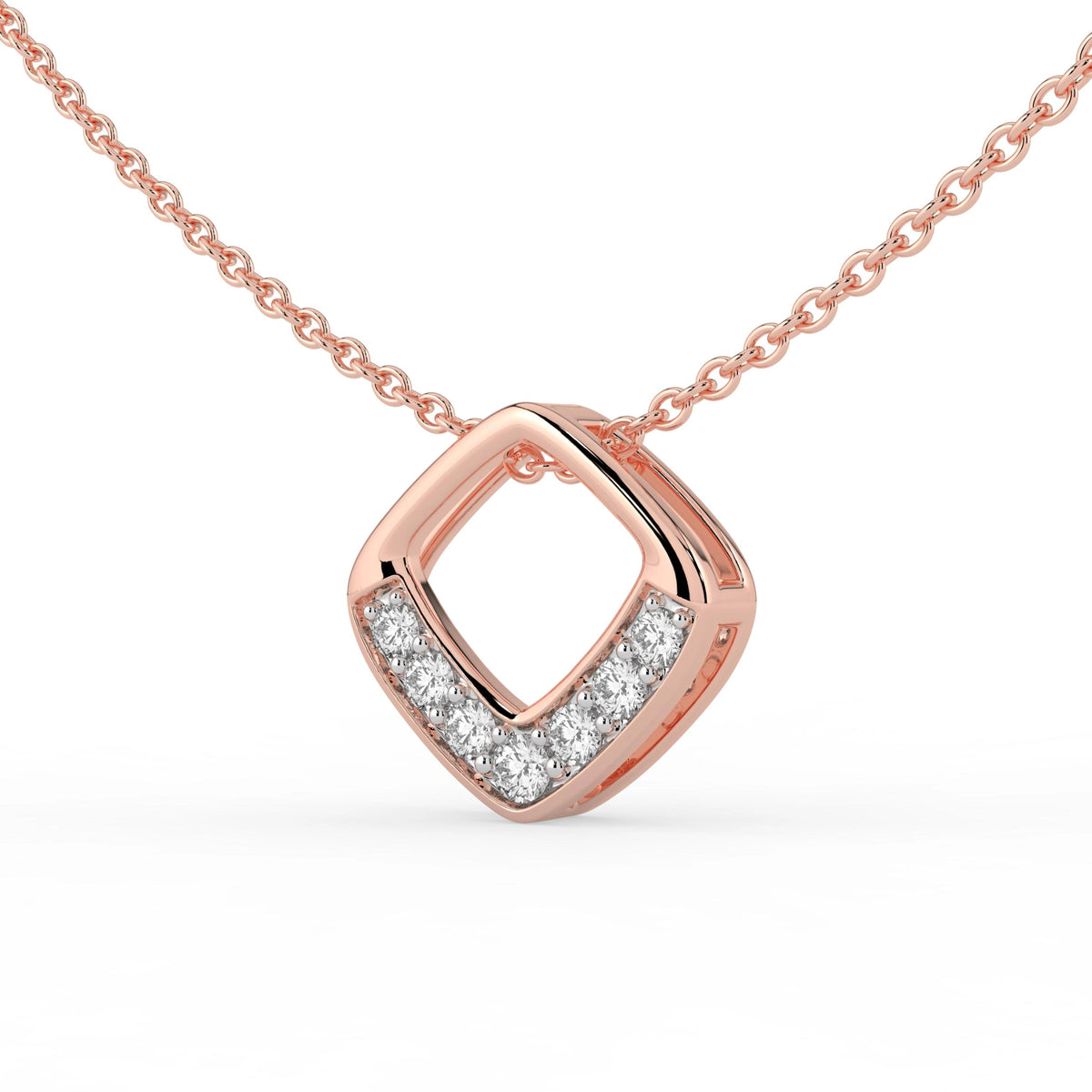 Celeste Diamond Point Slider Pendant