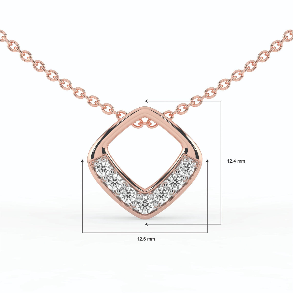 Celeste Diamond Point Slider Pendant