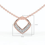 Celeste Diamond Point Slider Pendant