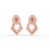 Celeste Golden Edge V-Spark Studs
