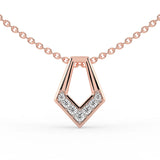 Celeste Apex Chevron Slider Pendant