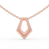 Celeste Apex Chevron Slider Pendant