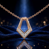 Celeste Apex Chevron Slider Pendant