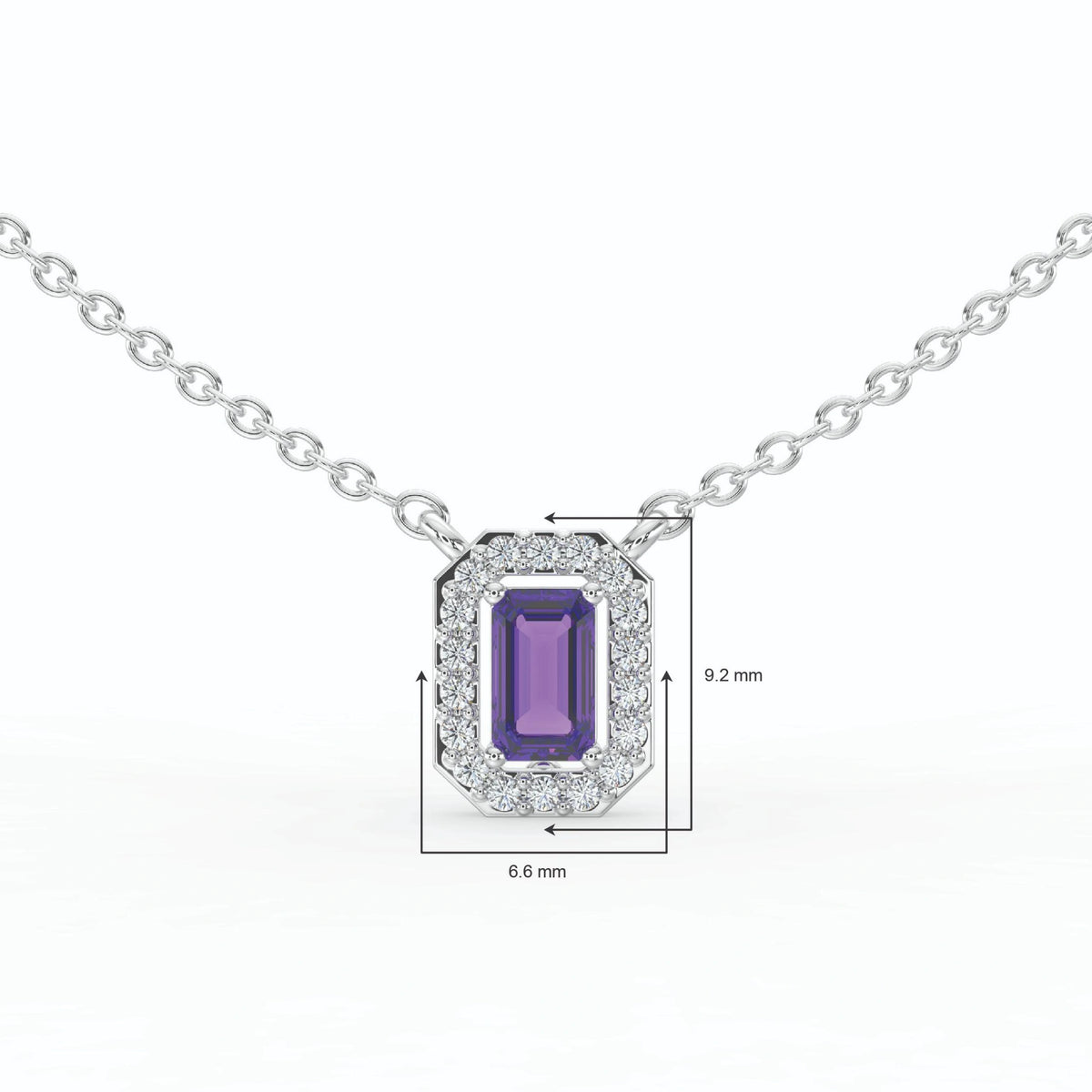 Gem Pop Royal Crimson Halo Pendant