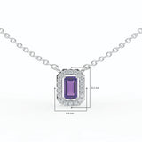 Gem Pop Royal Crimson Halo Pendant