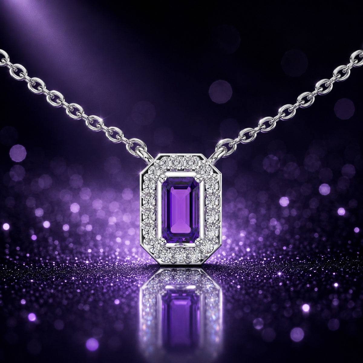 Gem Pop Royal Crimson Halo Pendant
