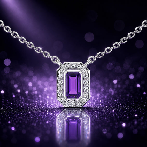 Gem Pop Royal Crimson Halo Pendant
