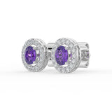 Gem Pop Emerald Halo Glow Studs