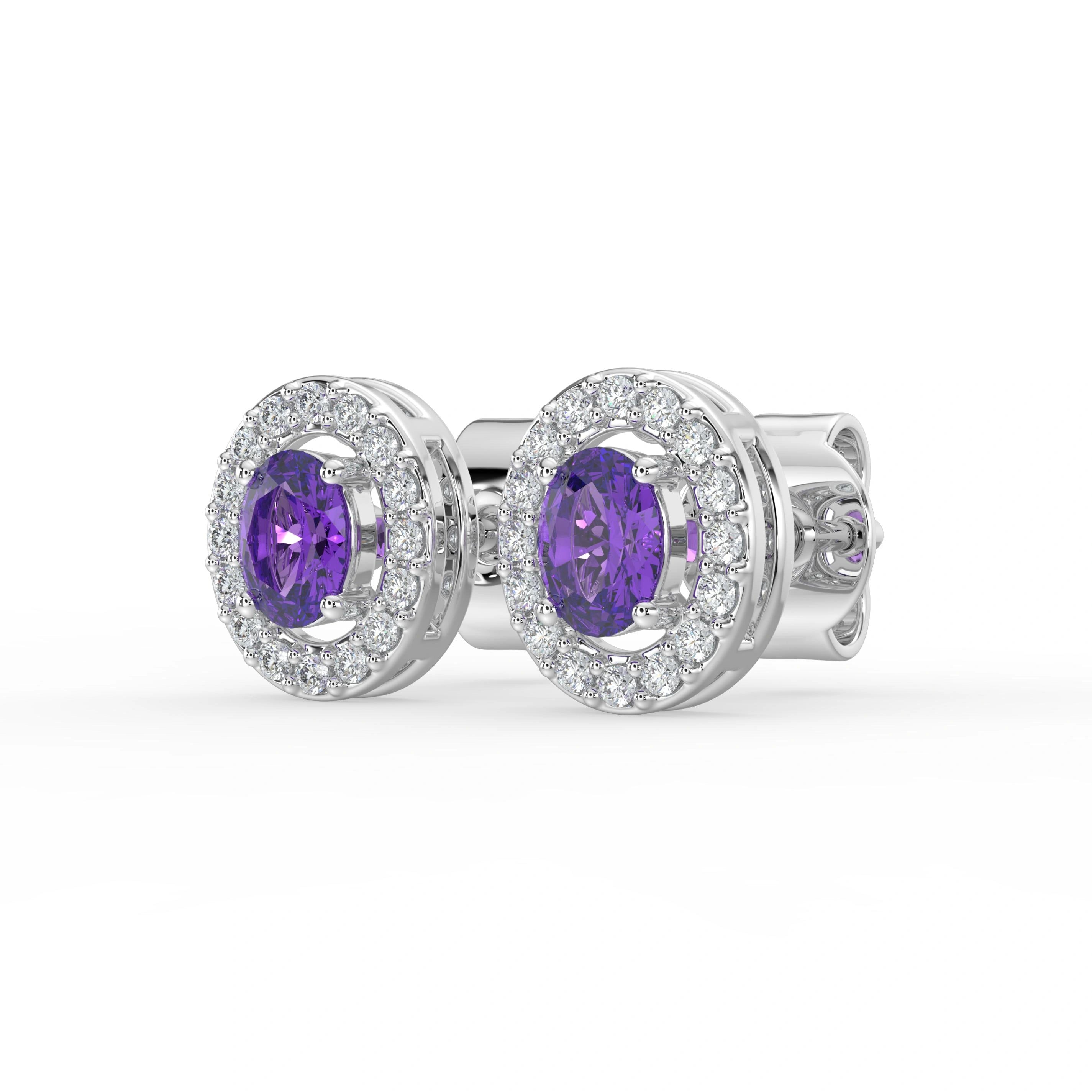 Gem Pop Emerald Halo Glow Studs