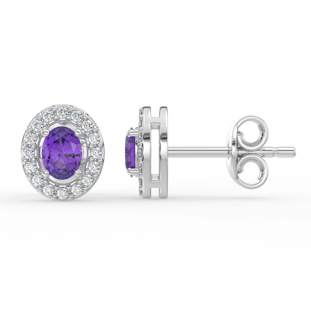Gem Pop Emerald Halo Glow Studs