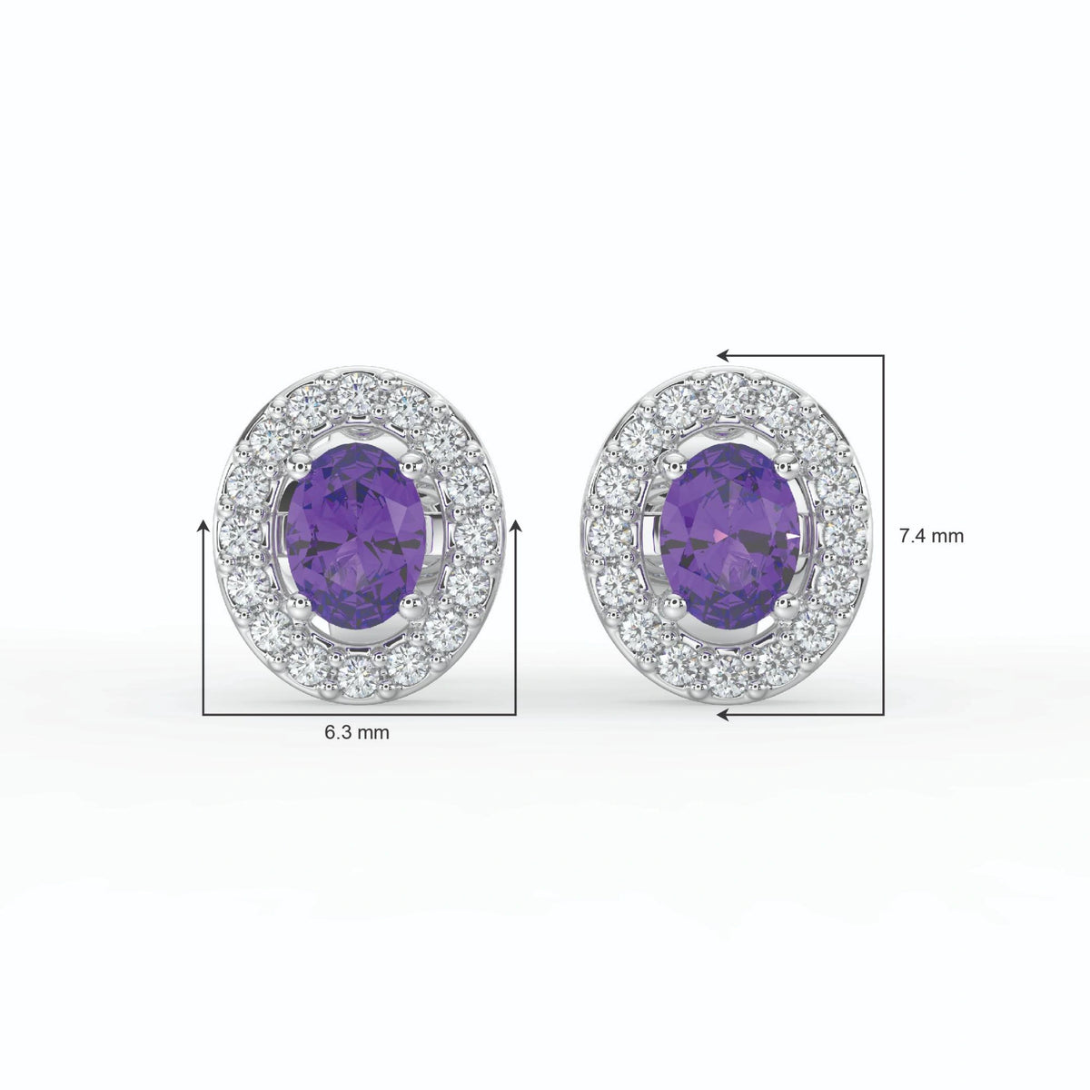Gem Pop Emerald Halo Glow Studs