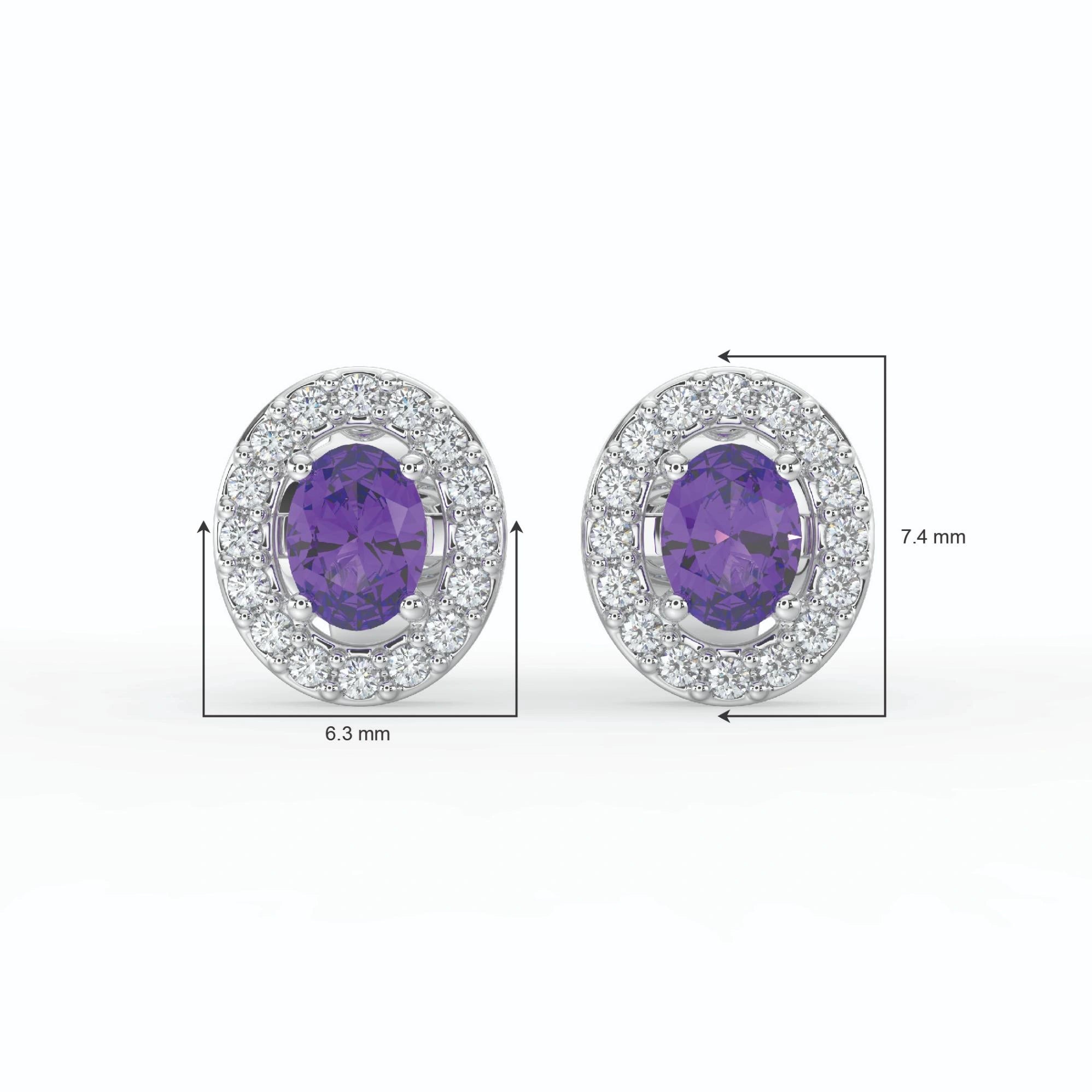 Gem Pop Emerald Halo Glow Studs