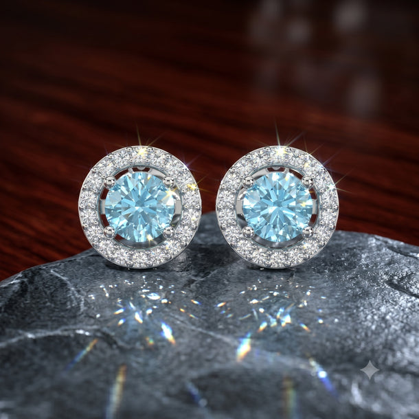 Gem Pop Midnight Halo Spark Studs