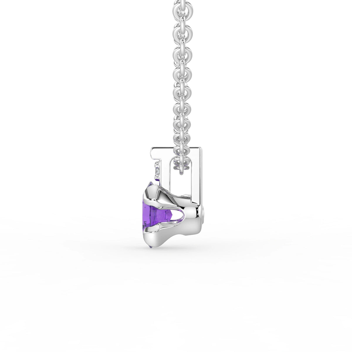 Gem Pop Crimson Solitaire Drop Pendant