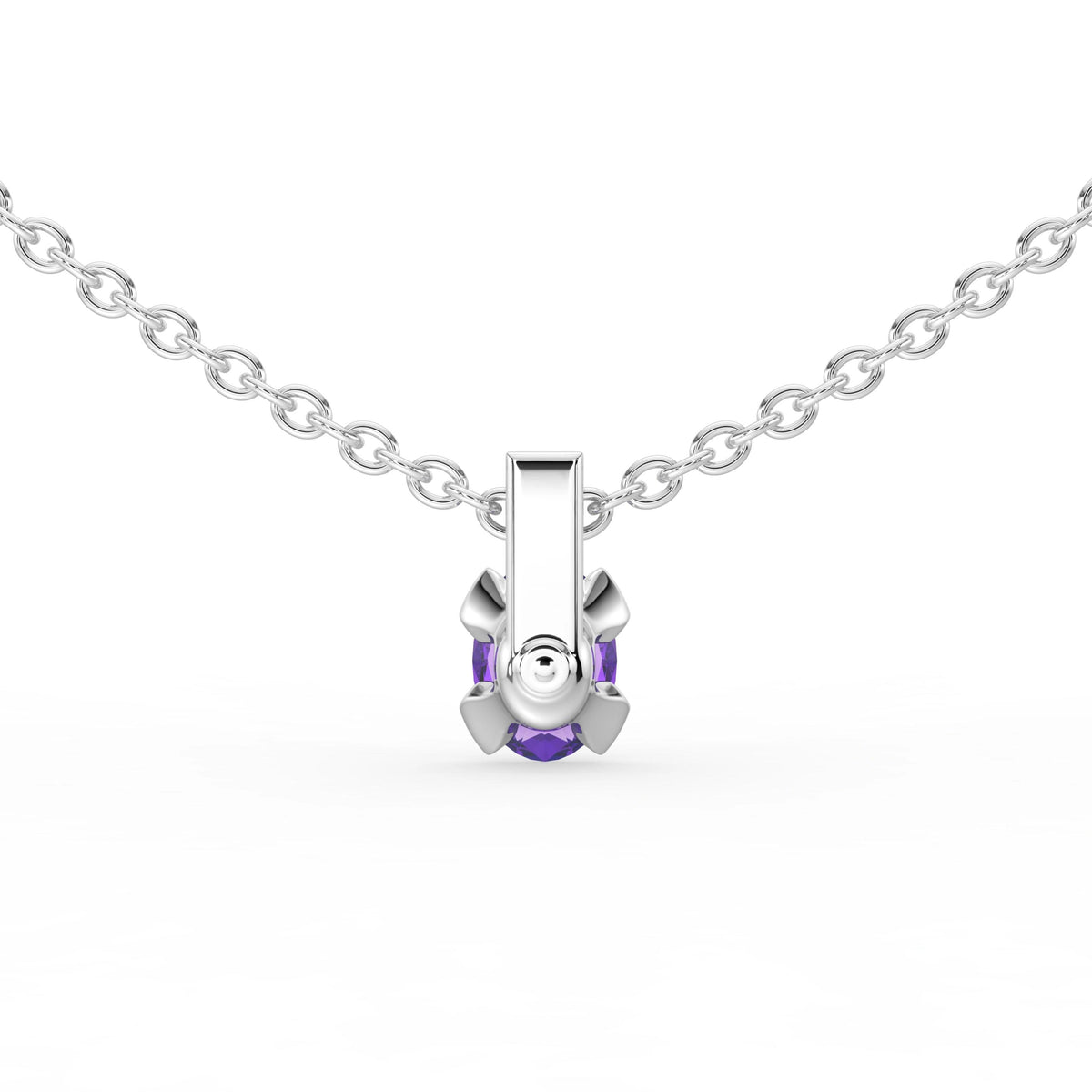Gem Pop Crimson Solitaire Drop Pendant
