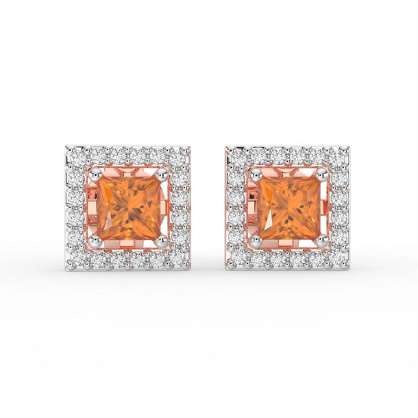 Gem Pop Ruby Oval Spark Studs