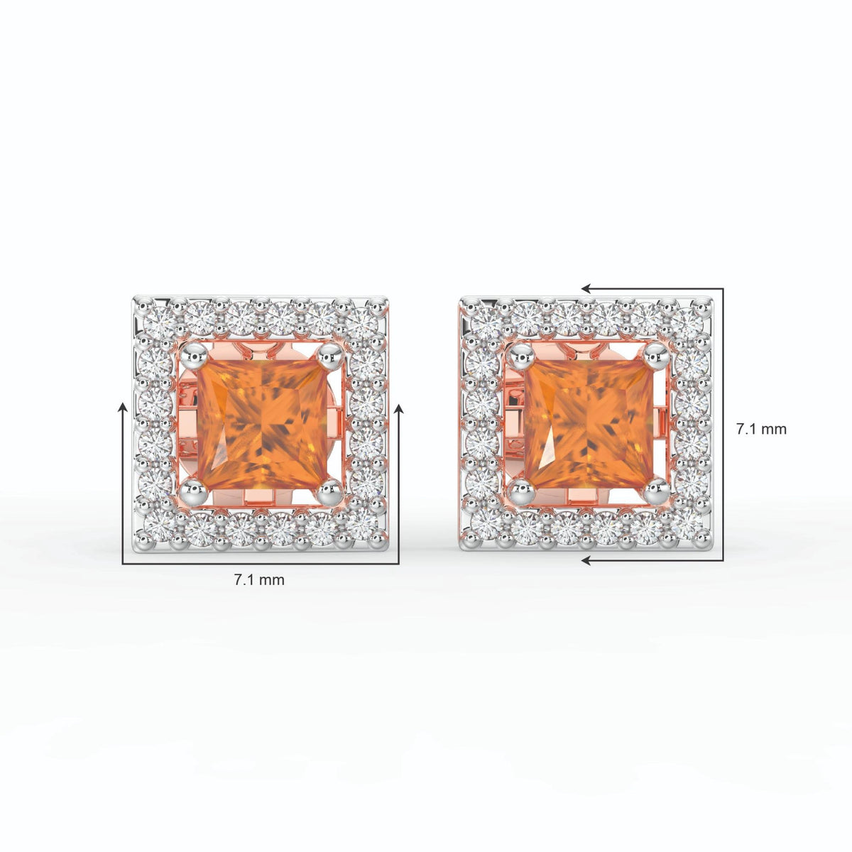 Gem Pop Ruby Oval Spark Studs